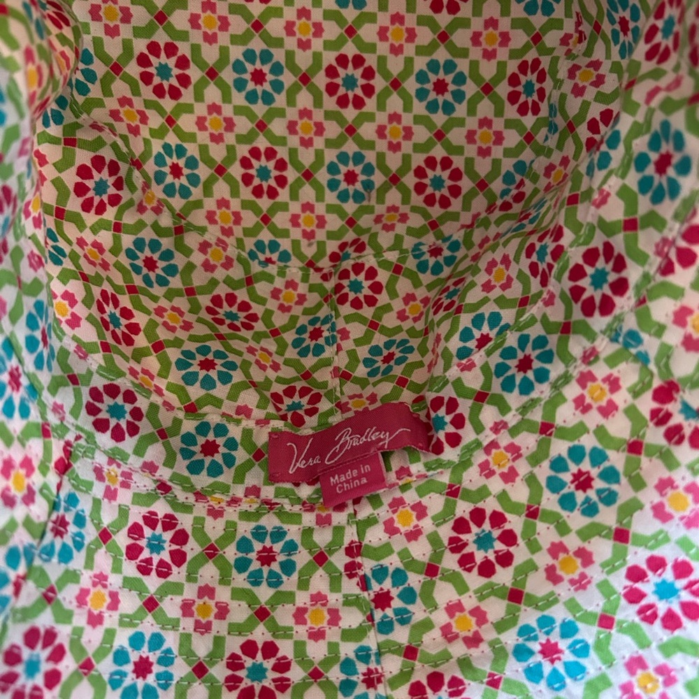 Vera Bradley Pink and Yellow Paisley Hat - Picture 2 of 2